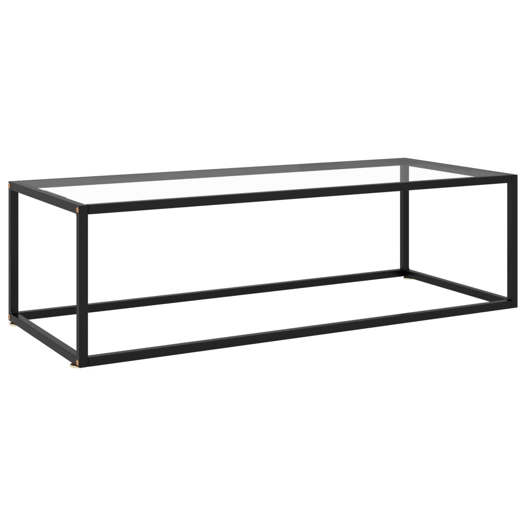 

Чайний стіл Shumee чорний загартоване скло 120x50x35 см 322883