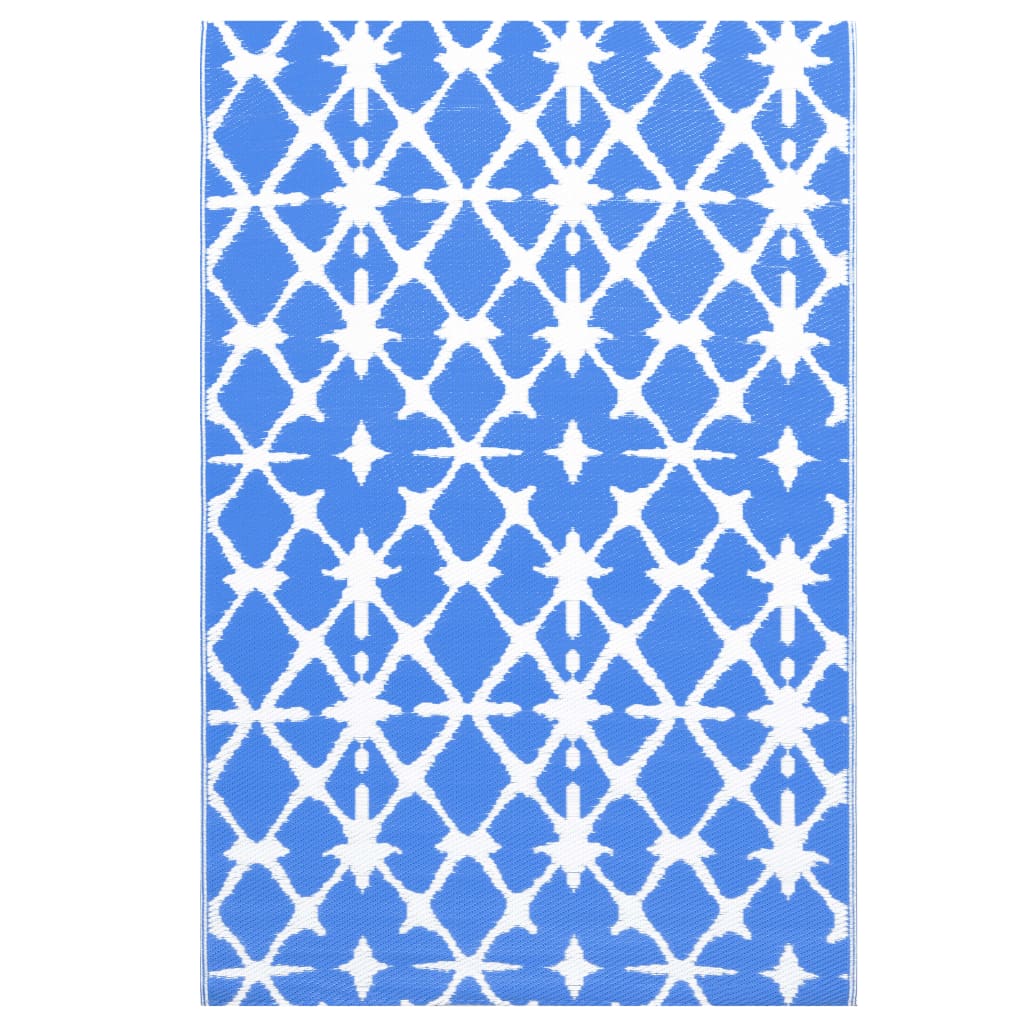 

Зовнішній килим Shumee синього та білого кольору 120x180 см PP 310445