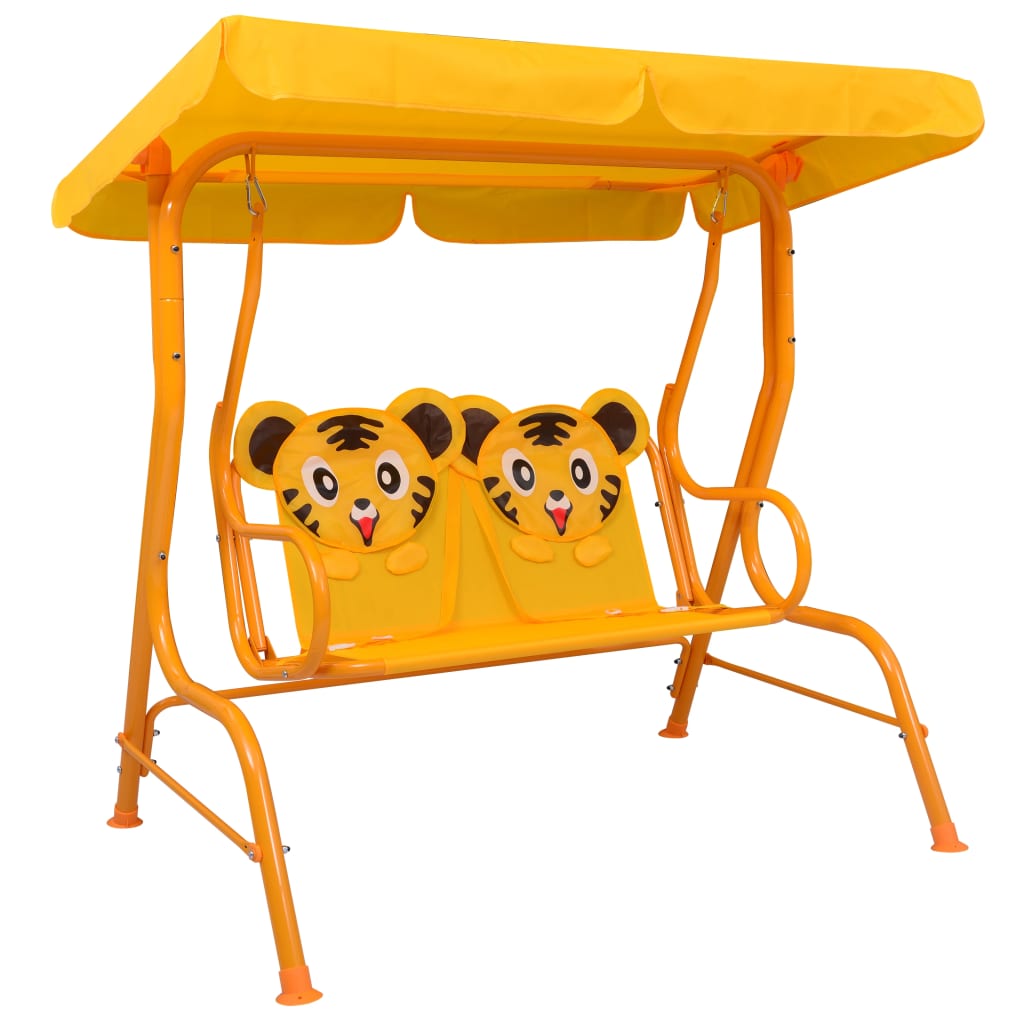 

Гойдалки Shumee дитяча 115x75x110 см Жовта 48098