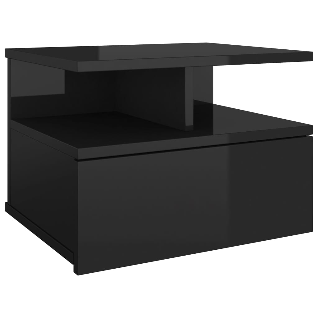 

Підвісна тумбочка Shumee глянцевий чорний 40x31x27 см 800419