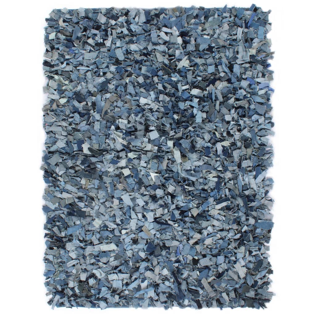 

Кудлатий килим Shumee джинсовий 160x230 см синій 133959