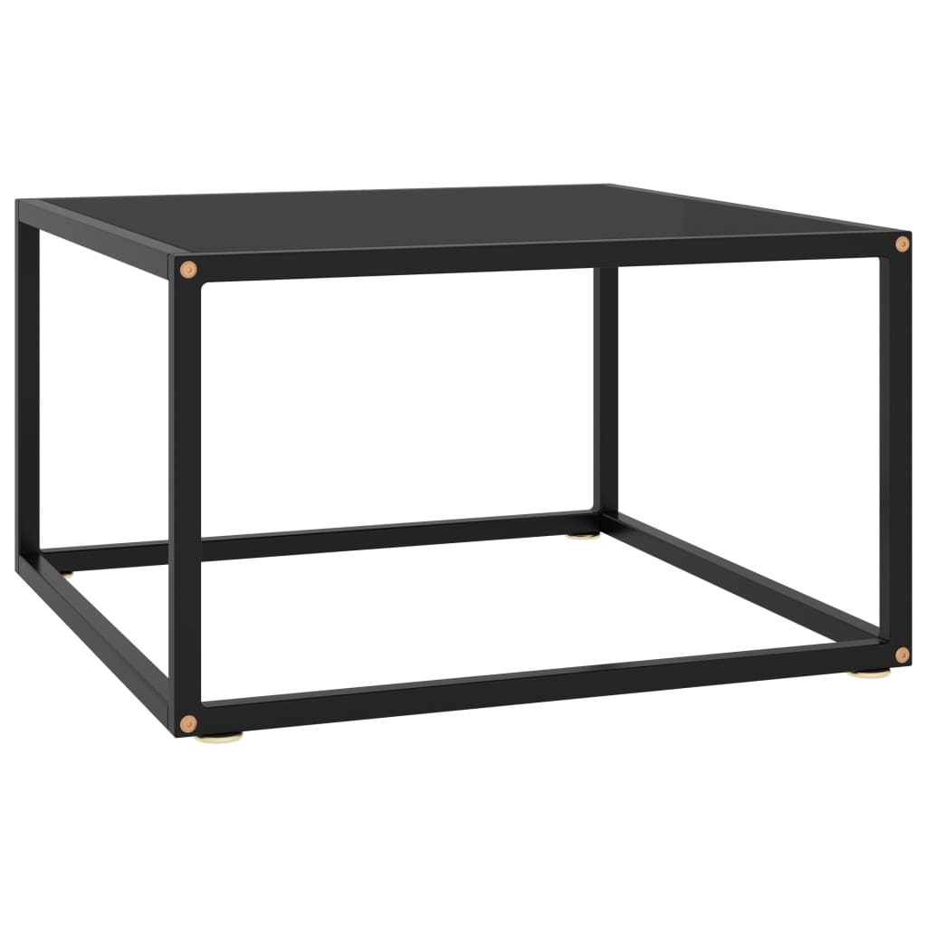 

Чайний стіл Shumee чорний скляний 60x60x35 см 322872
