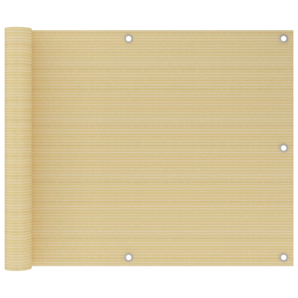 

Балконний тент Shumee бежевий 75x600 см HDPE 310911