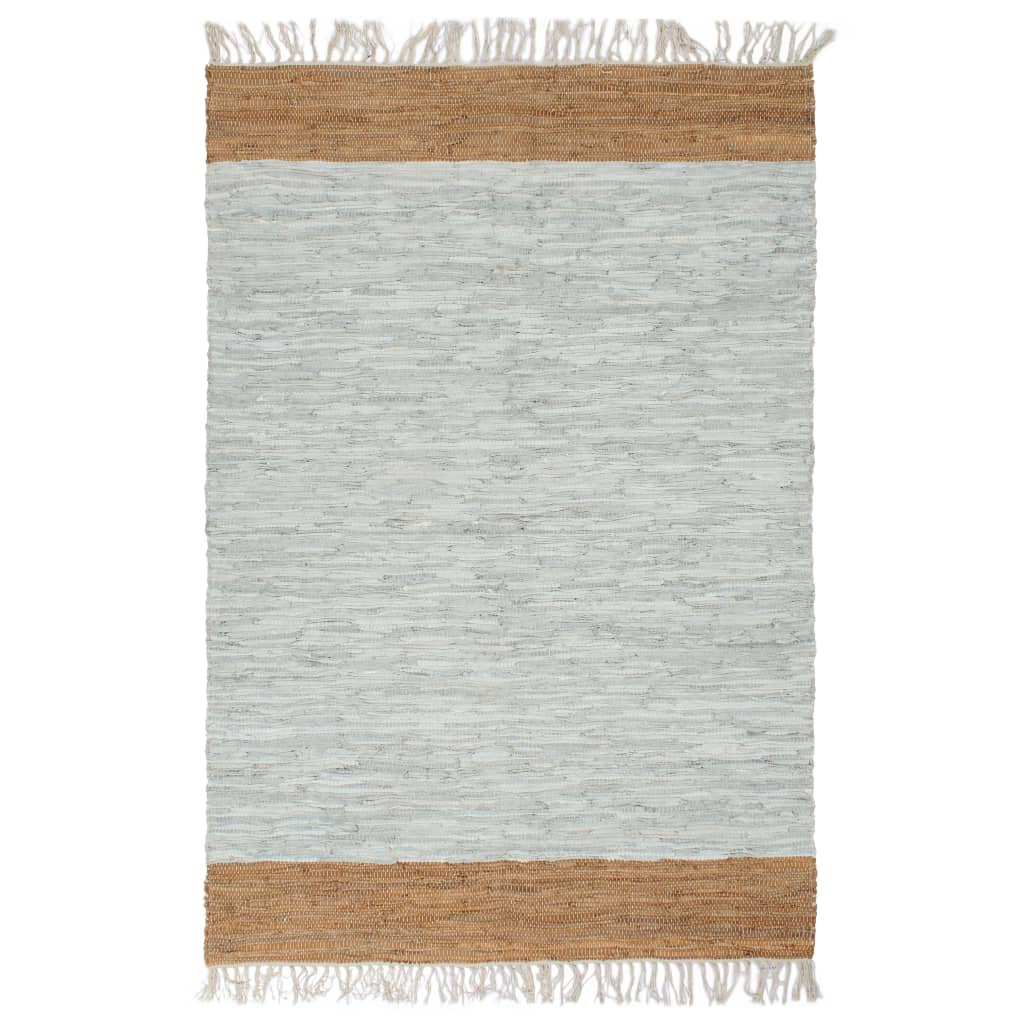 

Ручний тканий килим Shumee Чінді шкіра 120x170 см сіро коричневий 133974