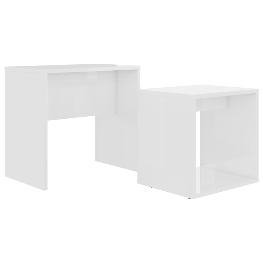 

Набір журнальних столиків Shumee білий глянцевий 48x30x45 см 802891