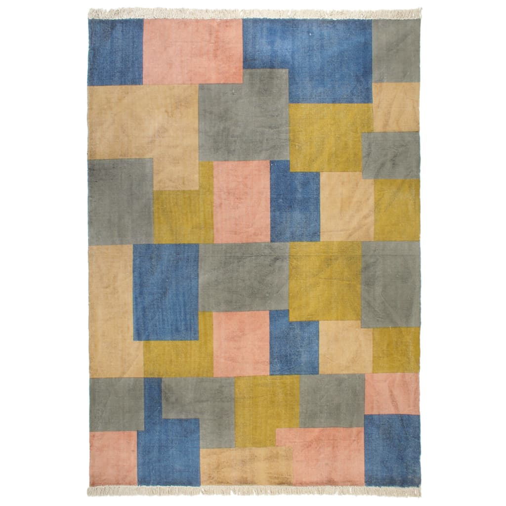 

Ручний тканий килим Shumee бавовна 200x290 см друкований кольоровий 287552