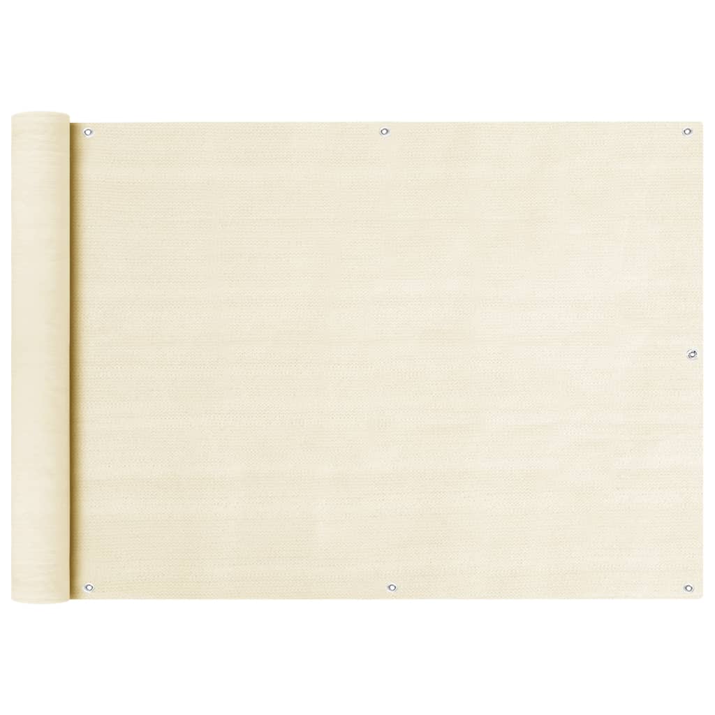 

Балконний тент Shumee кремовий 75x500 см HDPE 310922