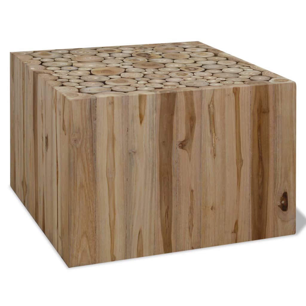 

Журнальний столик Shumee з тикового дерева 50 x 50 x 35 см 244555