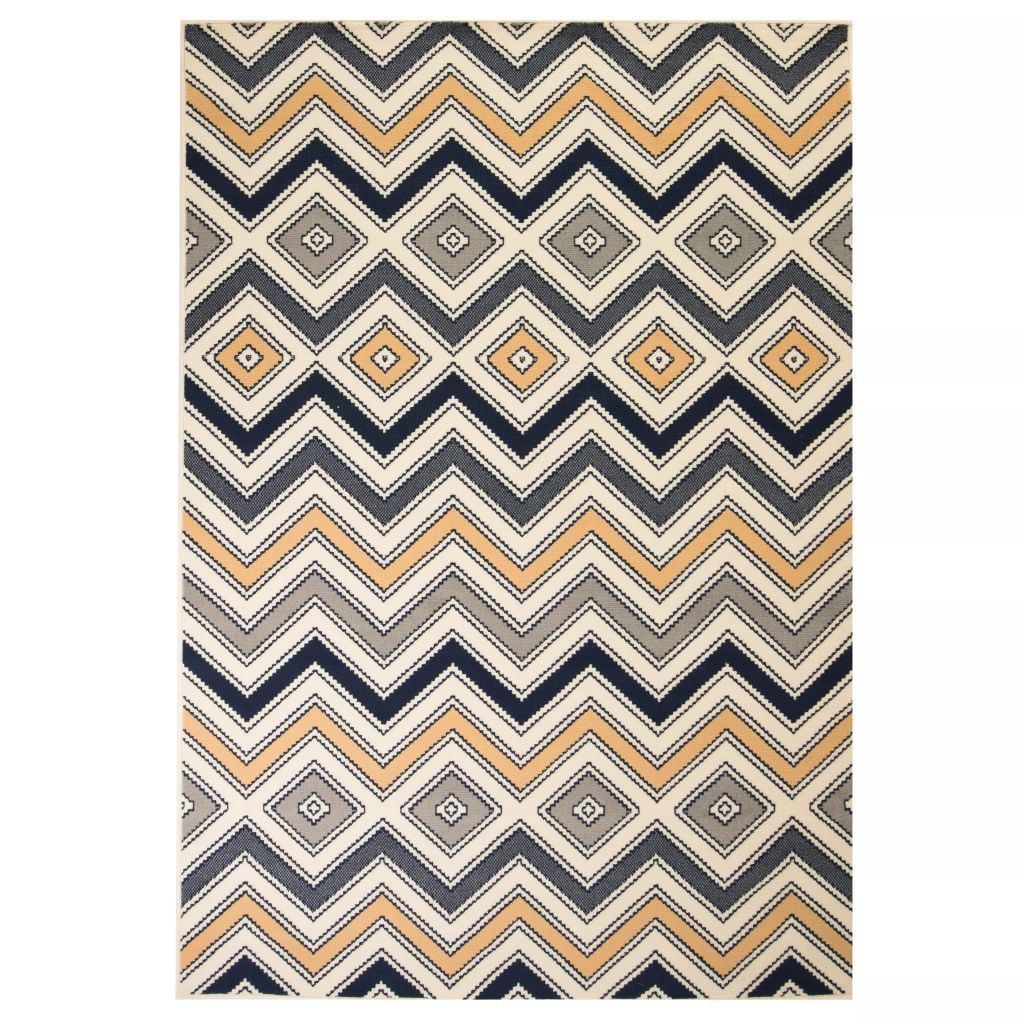 

Сучасний зигзагоподібний килим Shumee 80x150 см різнобарвний 133012