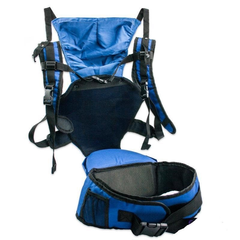 

Рюкзак слинг кенгуру для переноски ребенка Hip Seat синий
