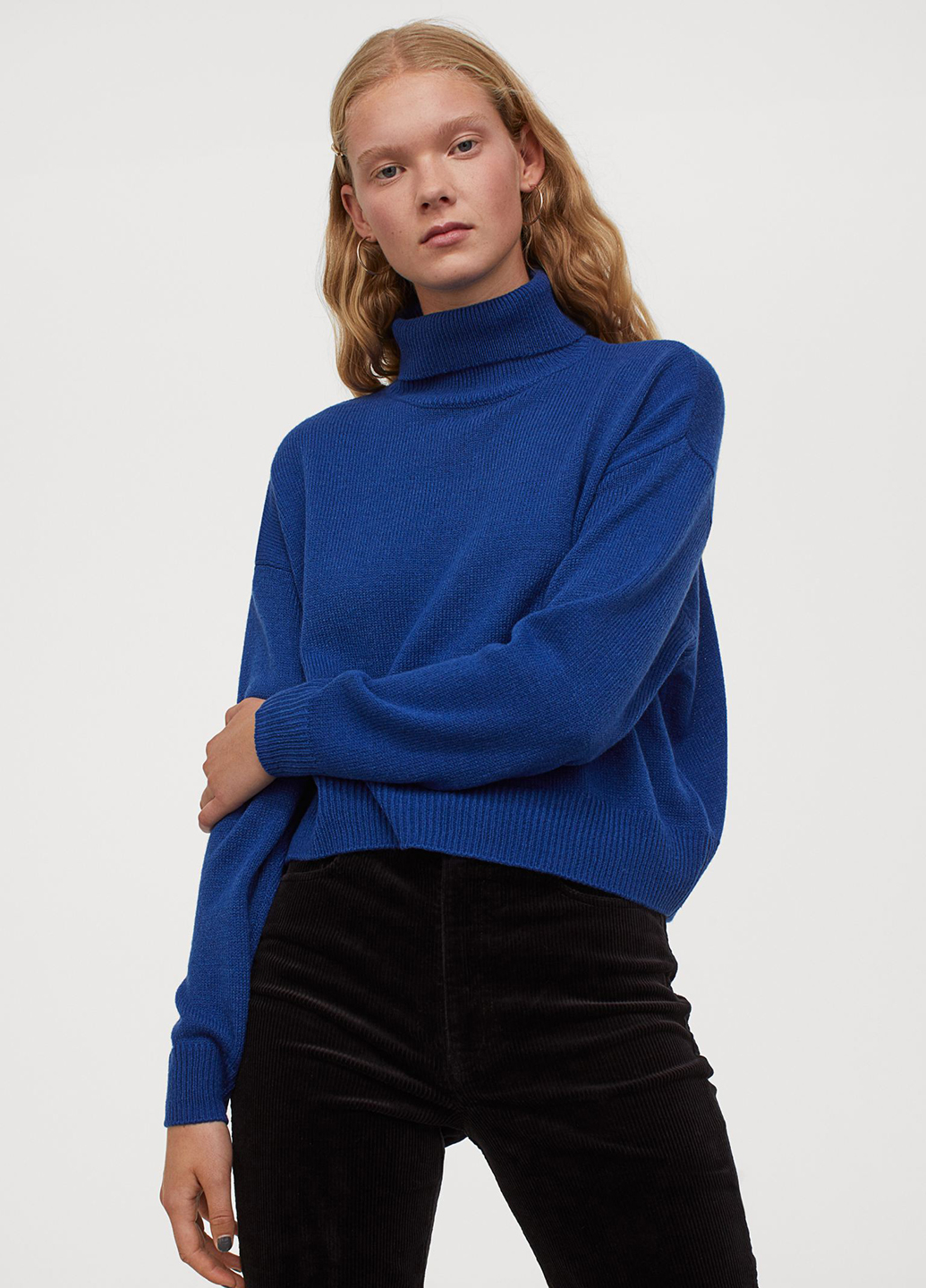 

Водолазка H&M 761406b03 L Синяя