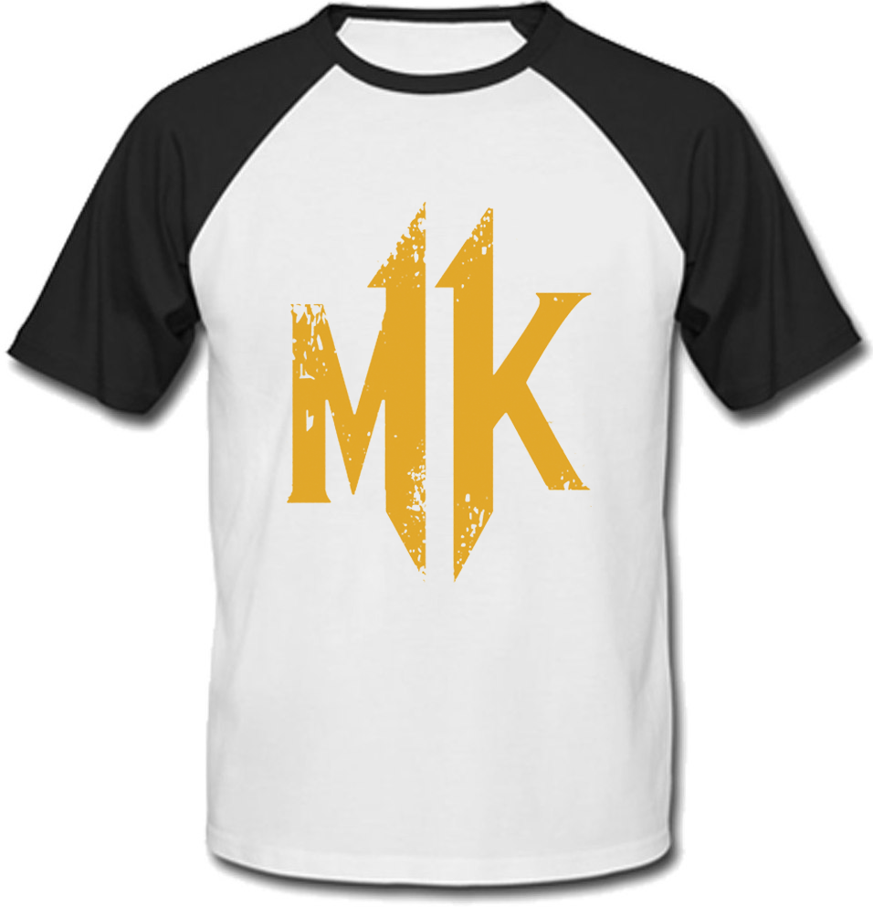 

Футболка Fat Cat Mortal Kombat 11 - Logo (белая с чёрными рукавами) XXL 30000