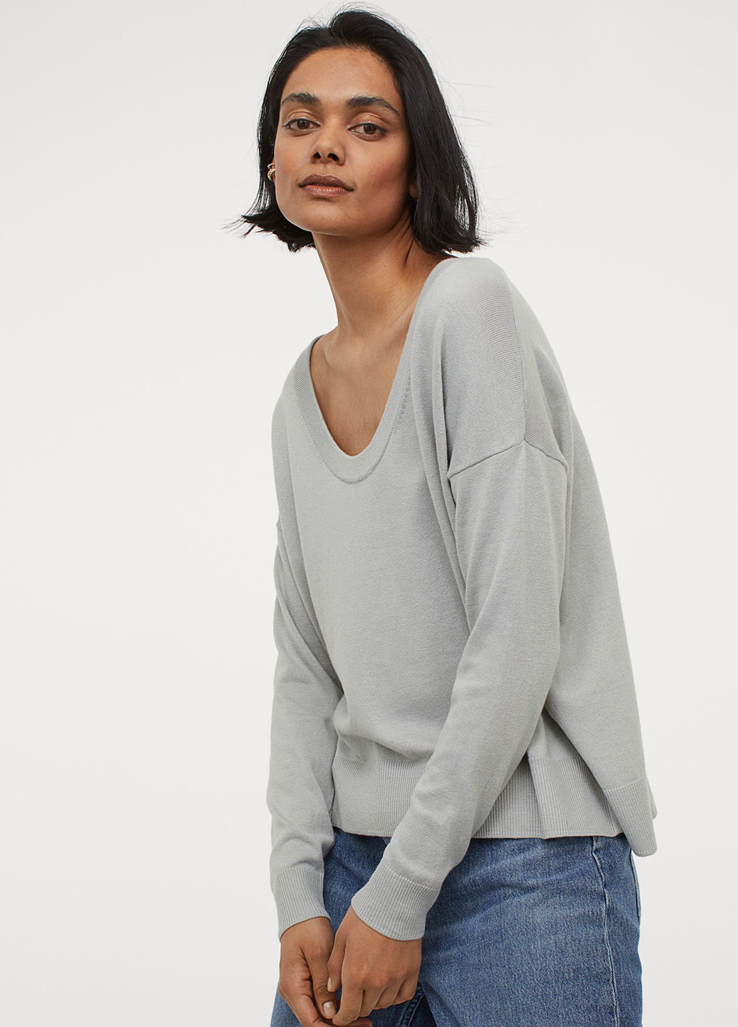 

Пуловер H&M 937528b03 XS Серый