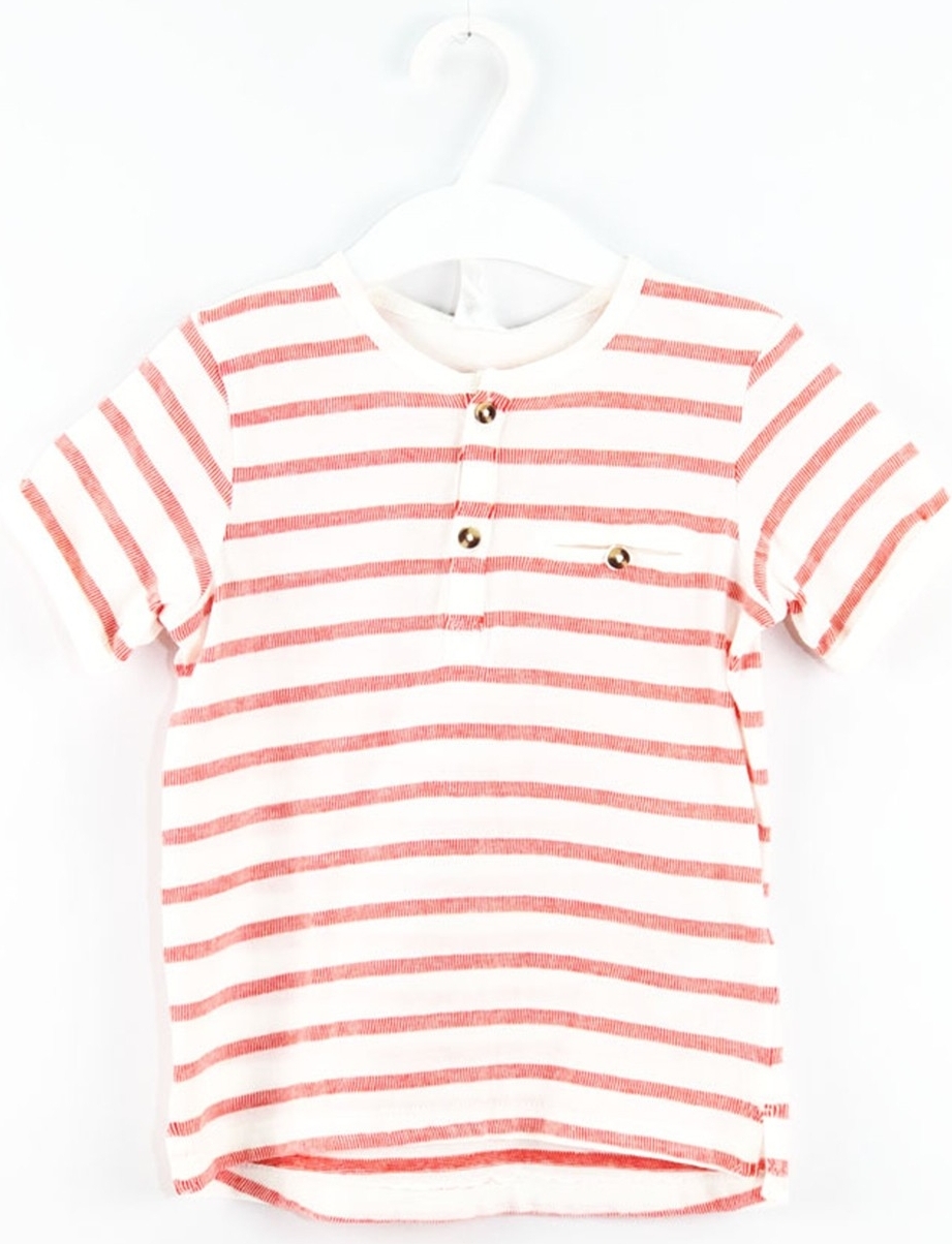 

Футболка H&M 75254746 74 см Белая с красным