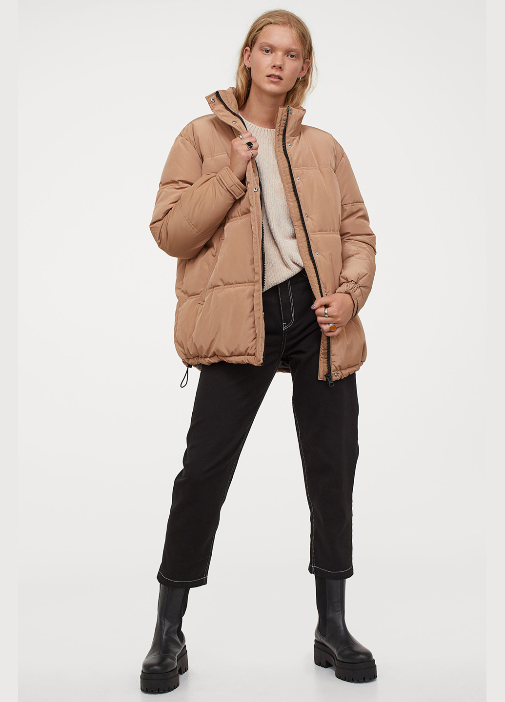 

Куртка H&M 9040581b03 M Бежевая