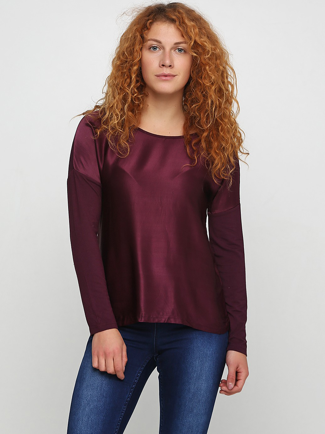 

Лонгслив Esmara 27604105b01 М Темно-бордовый