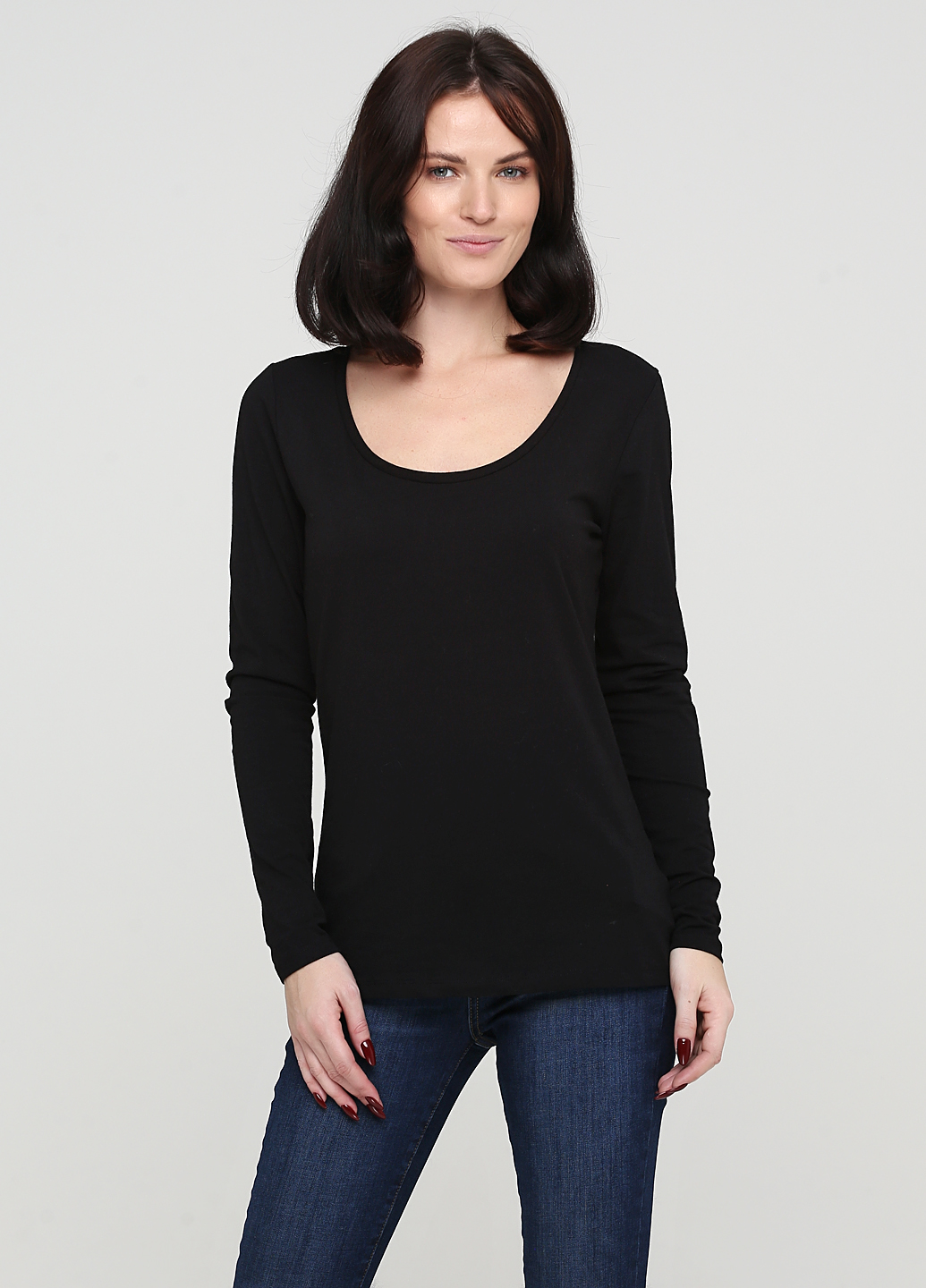 

Лонгслив H&M 824995b10 S Черный