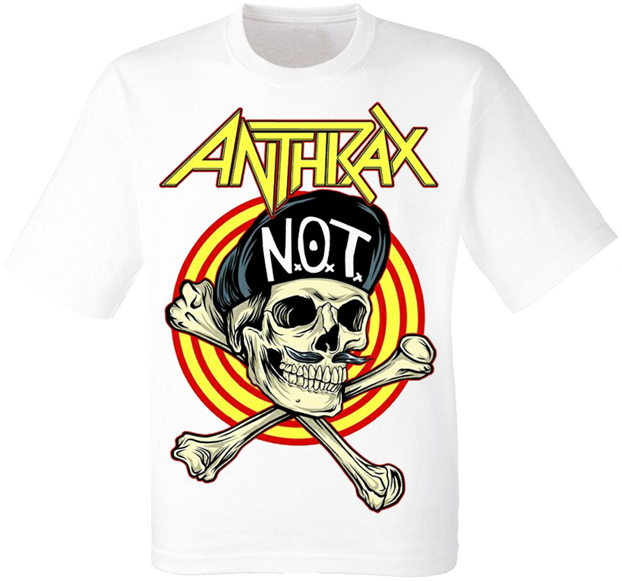 

Футболка Fat Cat Anthrax "Not Man Skull" (белая)  12828, Футболка Fat Cat Anthrax "Not Man Skull" (белая) M 12828