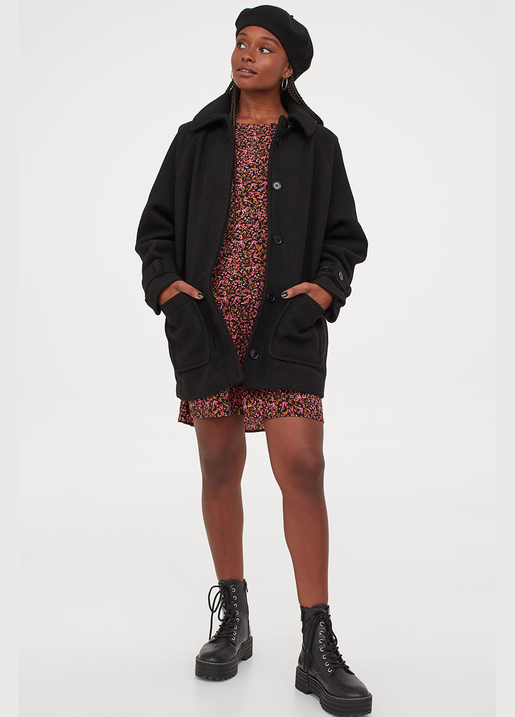 

Пальто H&M 902069b03 L Черное