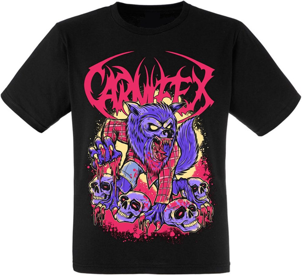 

Футболка Fat Cat Carnifex "Wolf and Skulls" XXL 13155