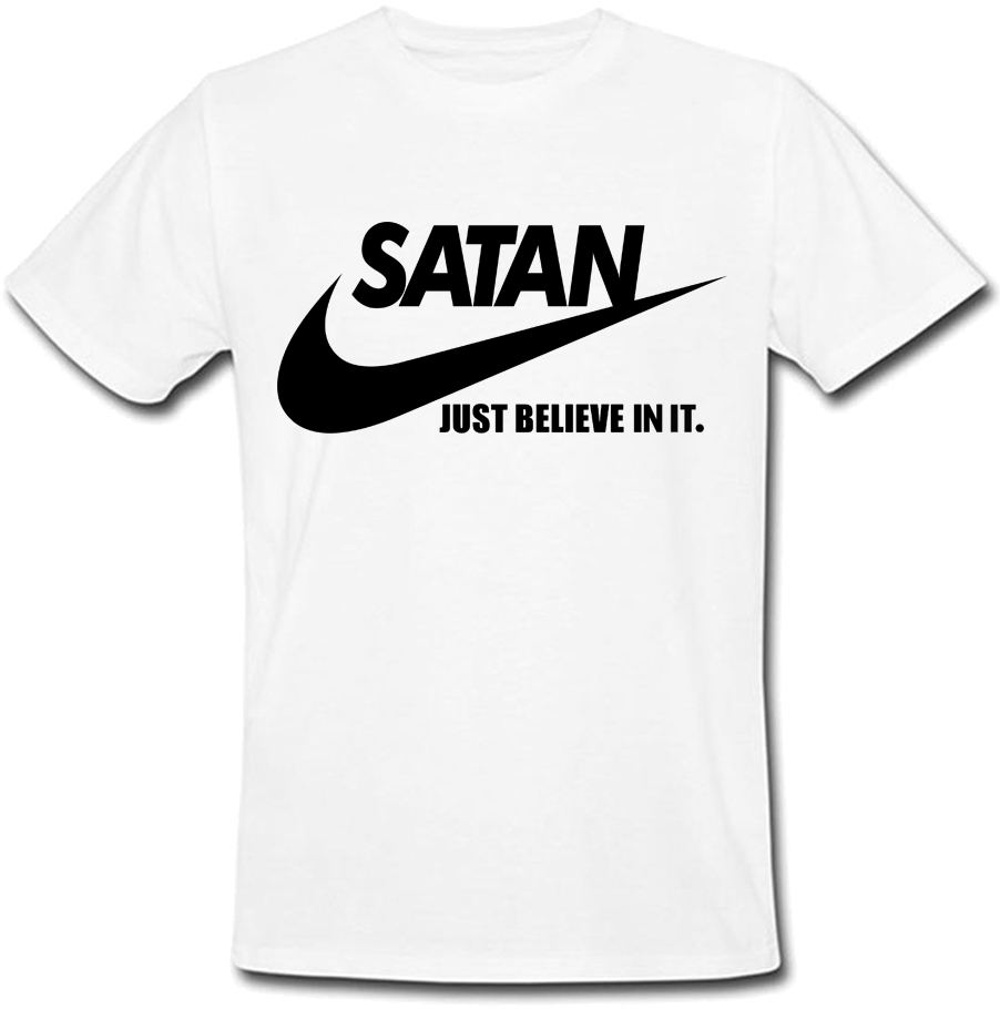 

Футболка Fat Cat Satan - Just Believe In It (белая) XXL 16758
