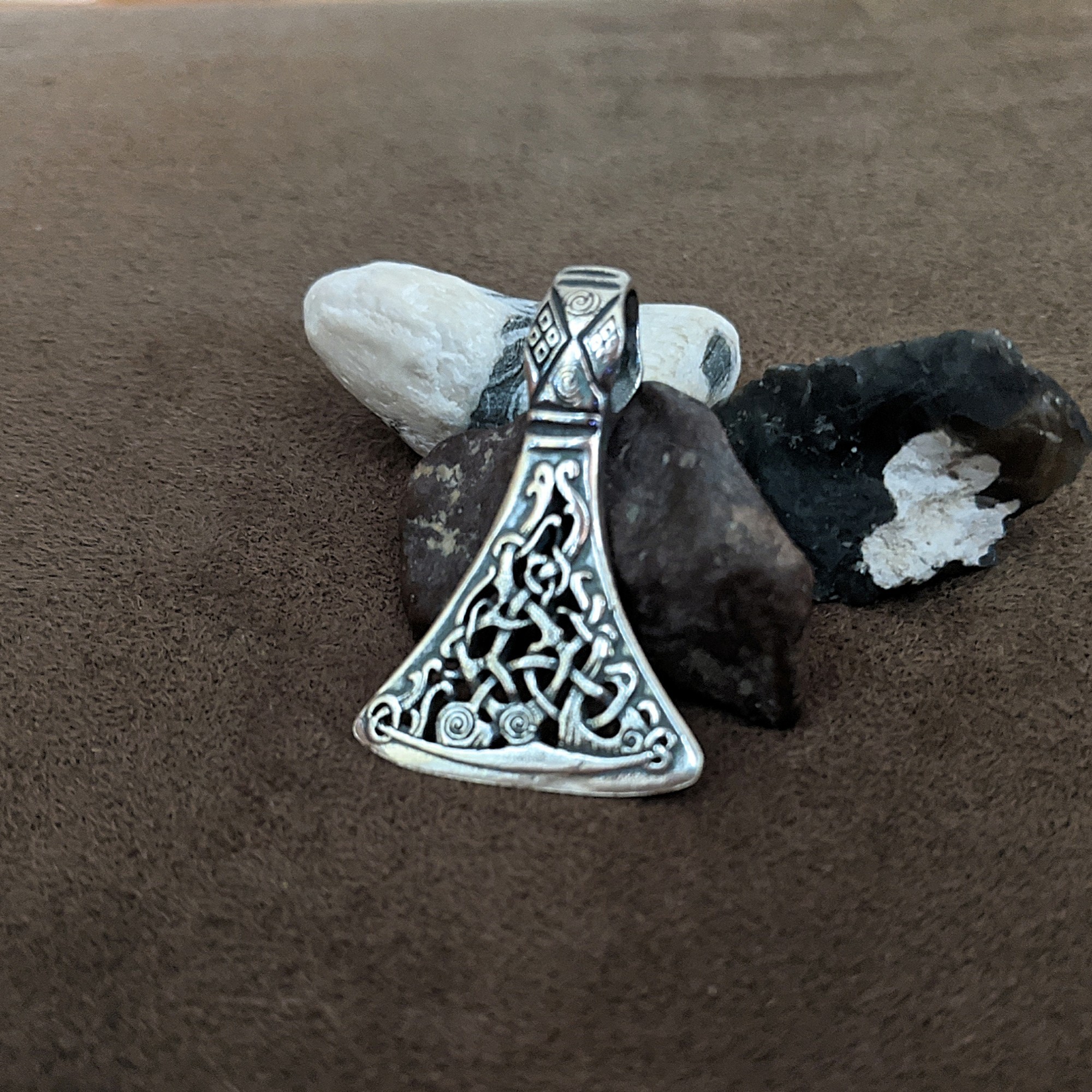 

Серебряный славянский оберег "Секира Перуна" ручная работа 1151