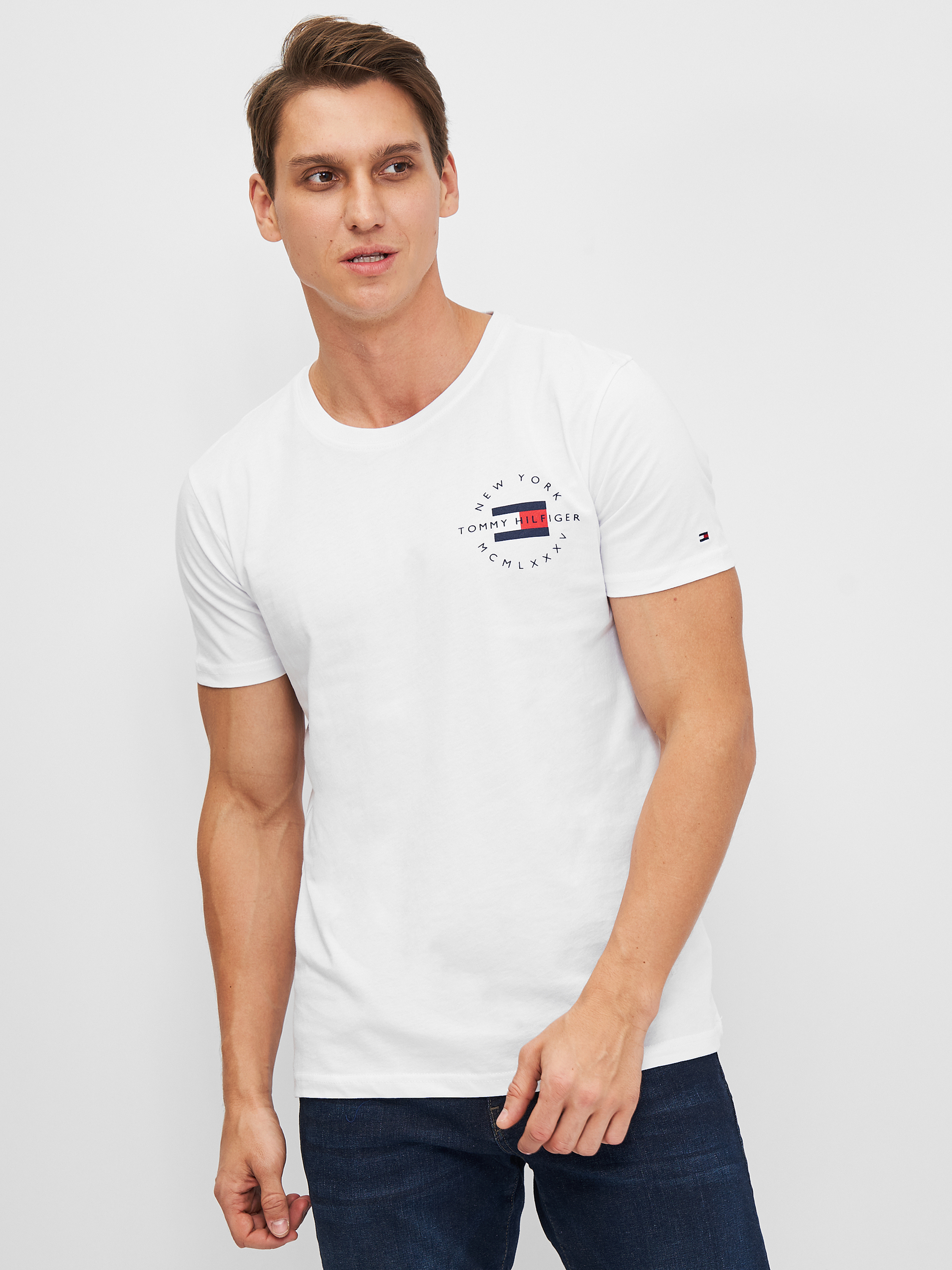 

Футболка Tommy Hilfiger 10735.2  (52) Белая, Футболка Tommy Hilfiger 10735.2 2XL (52) Белая