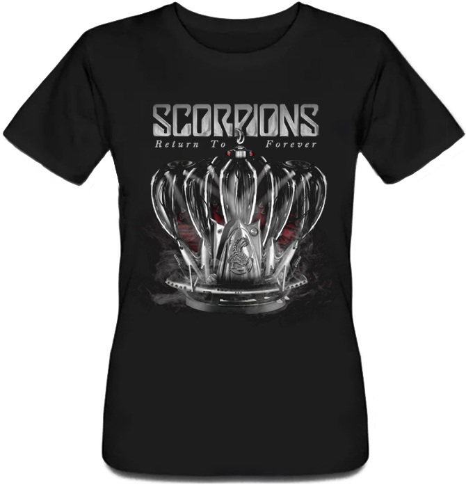 

Женская футболка Fat Cat Scorpions - Return To Forever (чёрная)  31819, Женская футболка Fat Cat Scorpions - Return To Forever (чёрная) L 31819