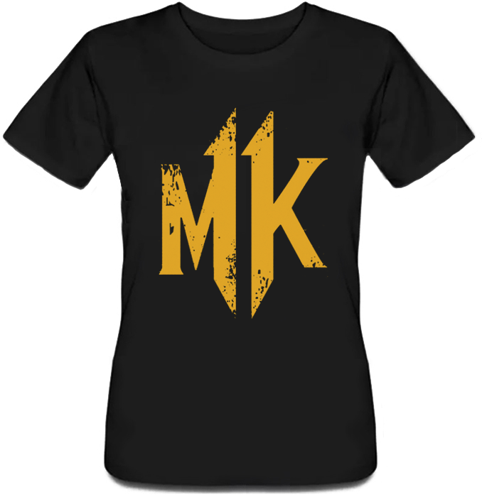 

Женская футболка Fat Cat Mortal Kombat 11 - Logo (чёрная) XXL 30036