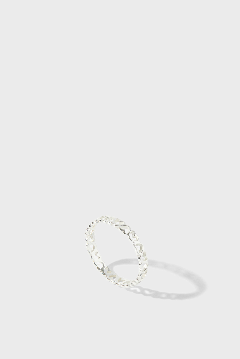 

Женское серебряное кольцо ST HEART BAND RING Accessorize L 194706