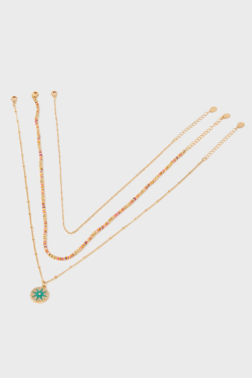 

Женские золотистые подвески (3 шт) ISLAND VIBES Accessorize OS 182936
