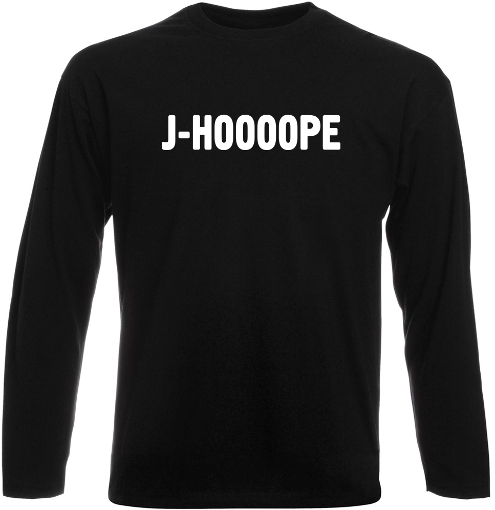 

Футболка с длинным рукавом Fat Cat BTS Bangtan Boys "J-HOOOOPE" (чёрная)  30581, Футболка с длинным рукавом Fat Cat BTS Bangtan Boys "J-HOOOOPE" (чёрная) S 30581