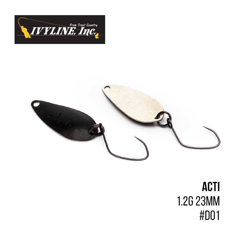 

Блесна Ivyline Acti 1.2g 23mm (D01)