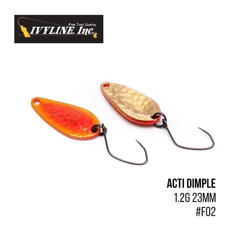 

Блесна Ivyline Acti Dimple 1.2g 23mm (F02)