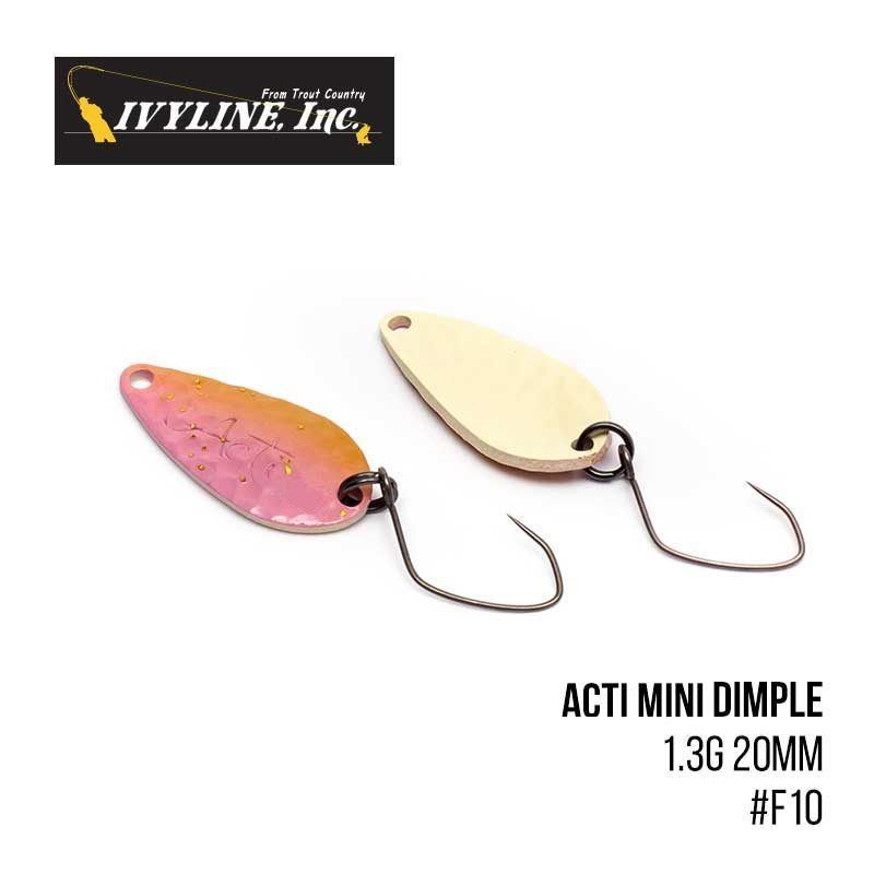 

Блесна Ivyline Acti Mini Dimple 1.3g 20mm (F10)