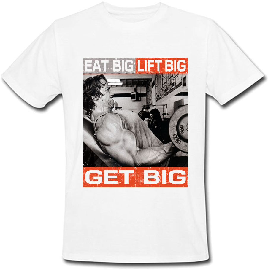 

Мужская футболка Fat Cat Eat Big Lift Bih Get Big (белая) XXL 28597