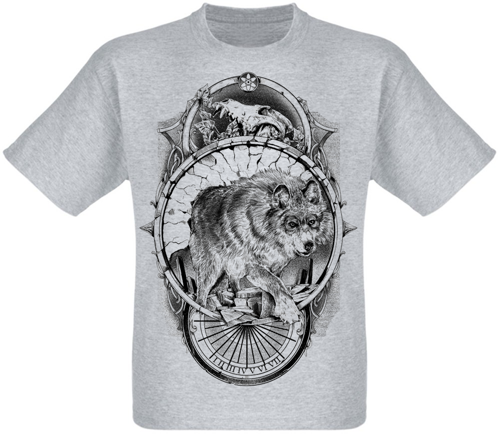 

Футболка Fat Cat Wolf and Skull (меланж)  12824, Футболка Fat Cat Wolf and Skull (меланж) M 12824