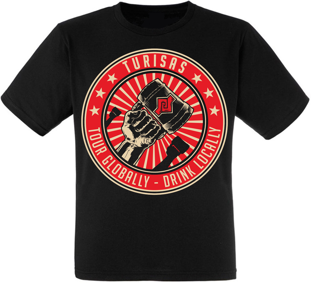 

Футболка Fat Cat Turisas "Tour Globally - Drink Locally" XXL 12928