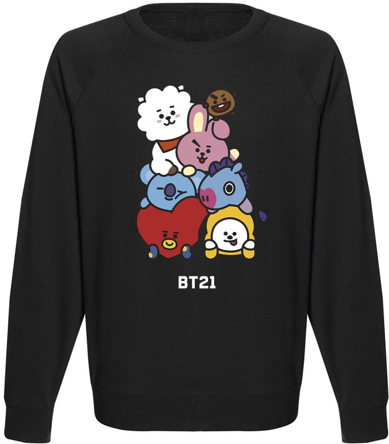 

Свитшот Fat Cat BTS Bangtan Boys "BT21"  30593, Свитшот Fat Cat BTS Bangtan Boys "BT21" XL 30593