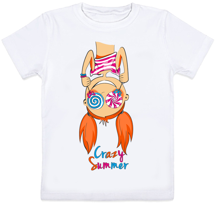 

Детская футболка Fat Cat "Crazy Summer" (белая) 140 27591