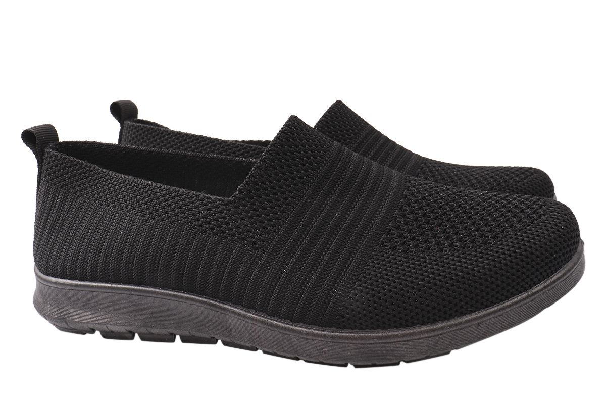 

Туфлі спорт жіночі з текстилю, на низькому ходу, чорні, Fashion 11-21LTC 40