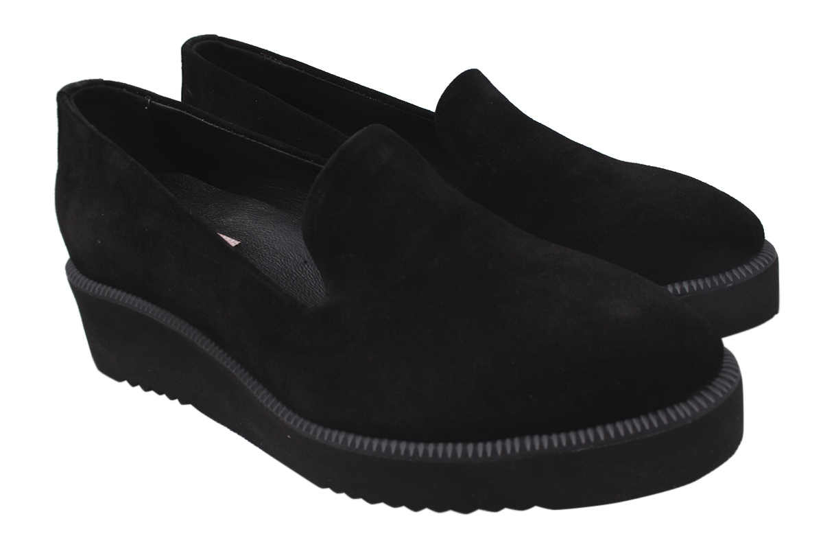 

Туфлі на платформі жіночі Alpino Натуральна замша, колір чорний 301-20DTC 39