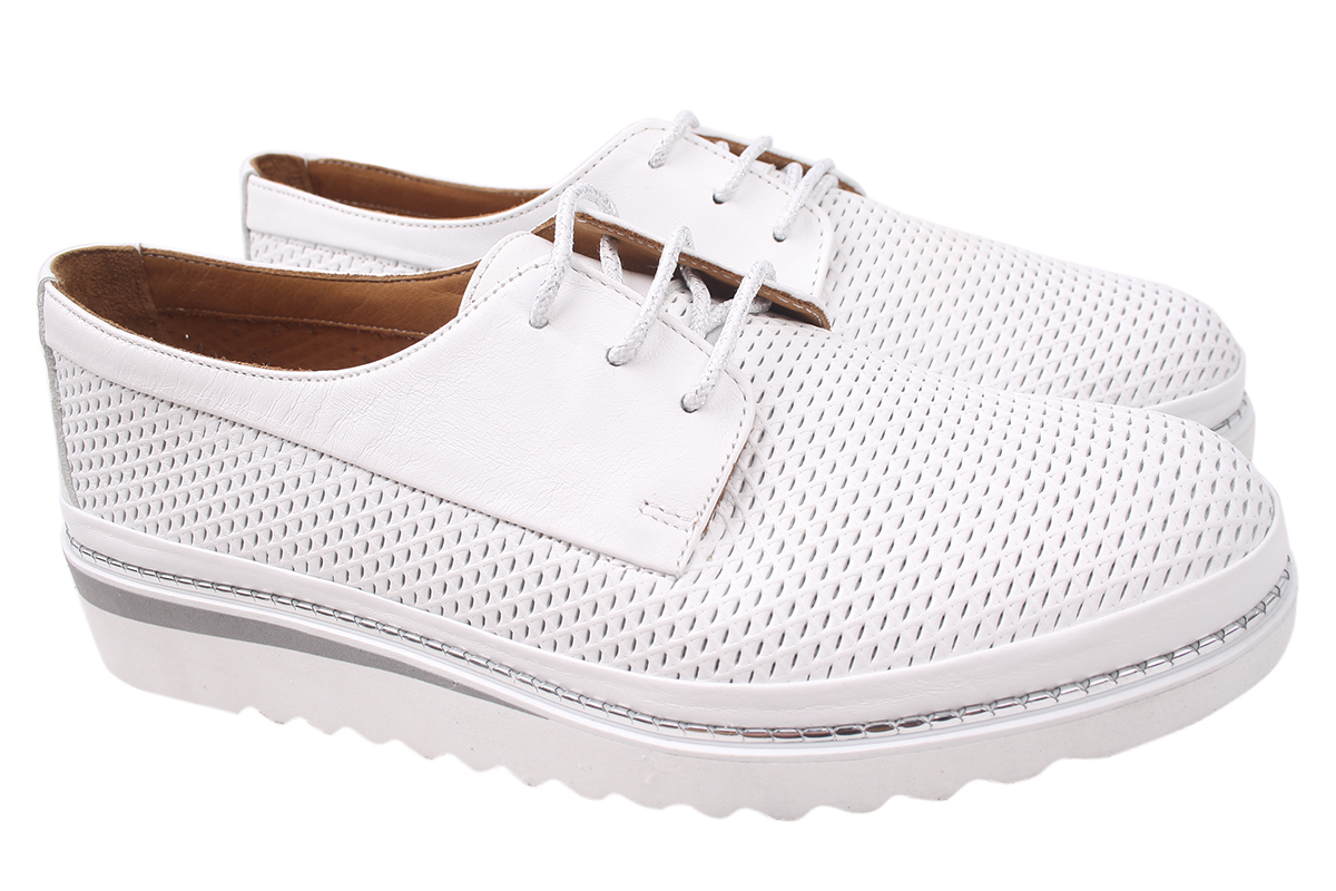 

Туфлі жіночі Aquamarin натуральна шкіра, колір білий 1812-20LTCP 37