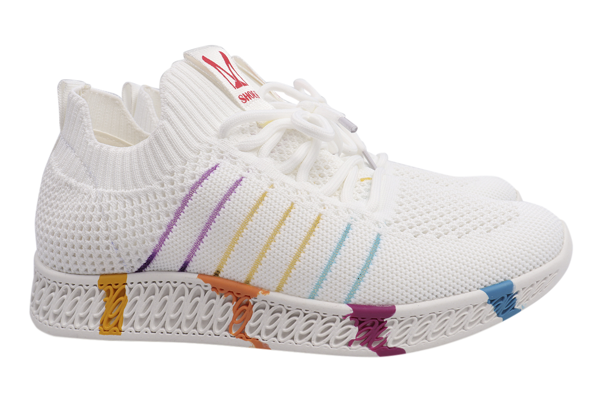 

Кросівки жіночі з текстилю, на низькому ходу, на шнурівці, білі, Li Fexpert 611-21LK 36