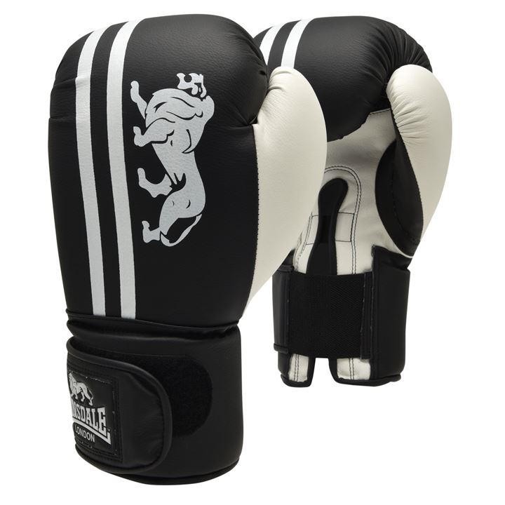 

Рукавиці боксерські Lonsdale 10-OZ Чорно-білі