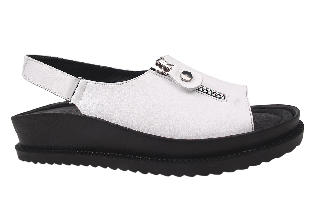 

Босоніжки на платформі жіночі Molly Bessa натуральна шкіра, колір білий 218-20LBC 40