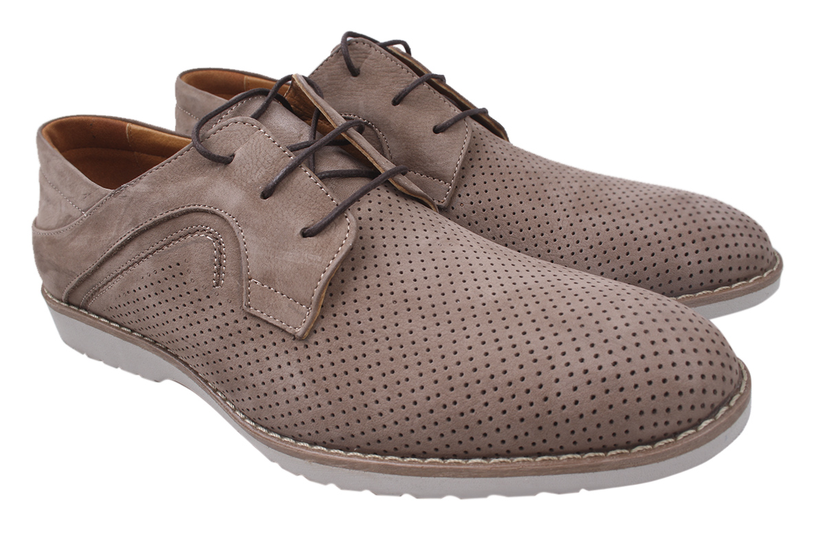 

Туфлі класика чоловічі Max Step Нубук, колір бежевий 28-20LTCP 45