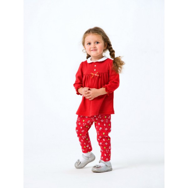 

Комплект новогодний в коробке красный р.98 Smil 109977