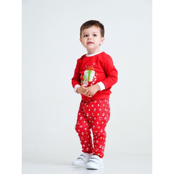 

Комплект новогодний в коробке красный р.98 Smil 109979