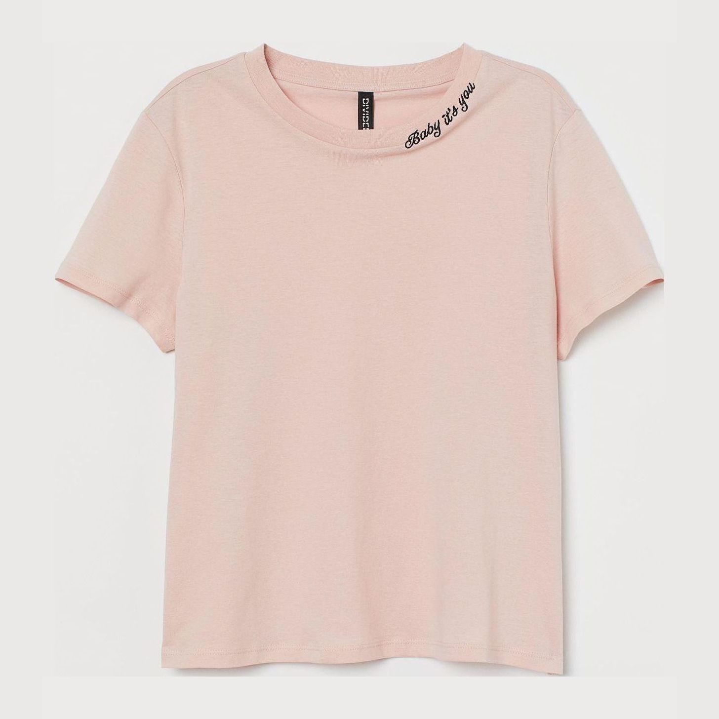 

Футболка H&M 8403601-AEMZ XS Светло-розовая